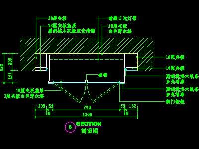 鞋柜、衣帽柜cad详图素材10--CAD空间素材