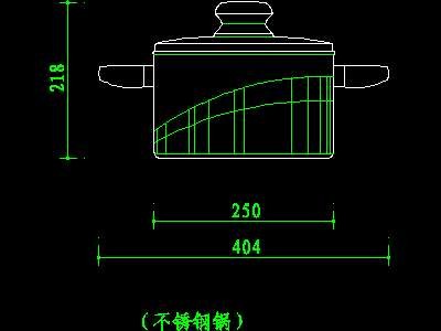 cad厨房水槽、厨具、器皿图块素材12--CAD空...
