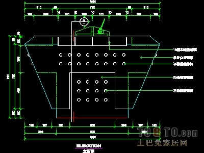 填单台、柱子、营业厅门面实套装修施工图纸、详图15...