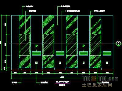 美容美发-接待台、工作台装修施工图纸、详图18套