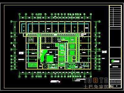 洗浴中心装修施工图纸、详图3套