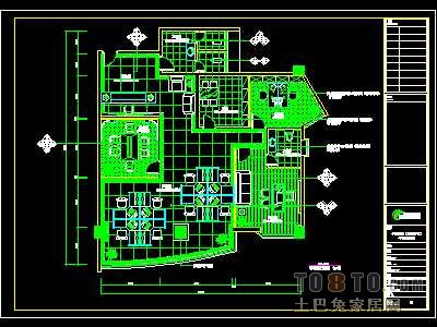 贸易公司、企业形象顾问公司装修施工图纸、详图各2套