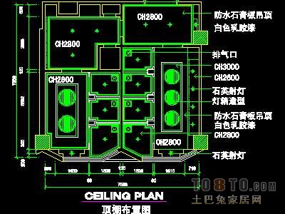宾馆实套、公共卫生间详图详图