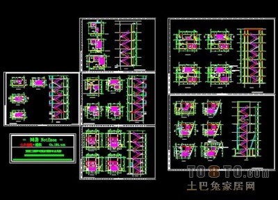 电梯、楼梯、货梯节点大样