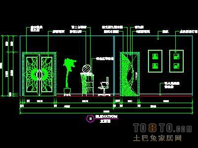 美容美发实套装修施工图纸、详图12套