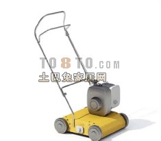 公园设施小品-除草机，割草机4套3d模型下载