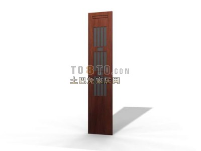 中式门3d模型下载