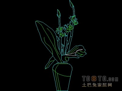饰物陈设图纸素材004-植物31套