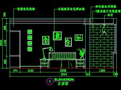 卧室CAD祥图素材27--CAD空间素材