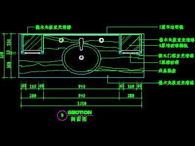 洗脸台cad图块素材3--CAD空间素材
