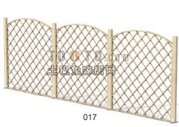 木围栏3d模型下载