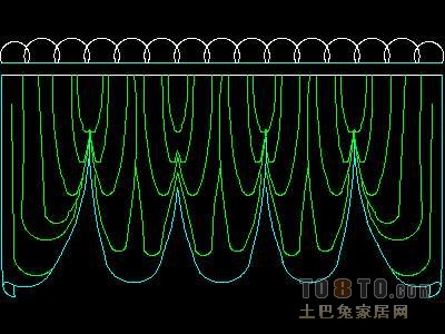 窗图块003-窗帘54个