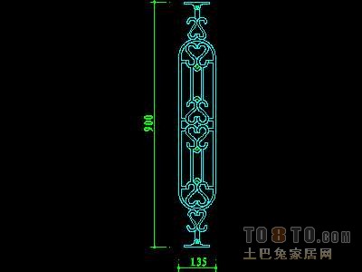 西式栏杆、现代式栏杆、铁艺栏杆图块60个