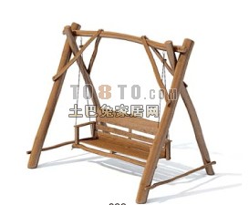 公园设施小品-秋千5套3d模型下载