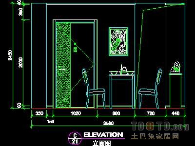 二居室实套、中式风格场景详图2套
