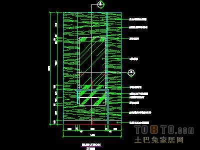 美容美发-接待台、工作台装修施工图纸、详图18套