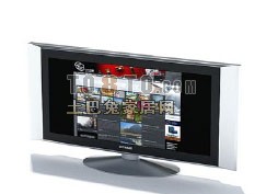 液晶电视机-液晶显示屏3d模型下载