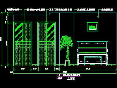 3例复式实例、现代简约场景cad详图素材20080...