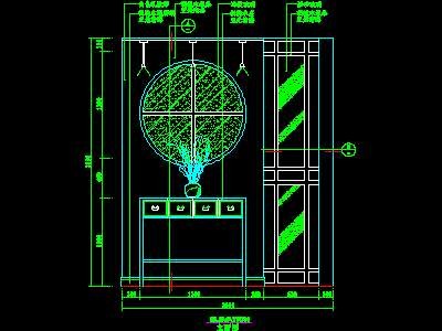 cad玄关祥图素材29--CAD空间素材