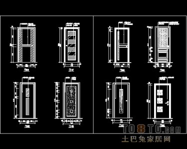 装饰门设计施工详图41个免费下载