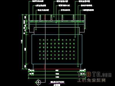 填单台、柱子、营业厅门面实套装修施工图纸、详图15...