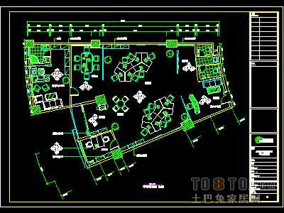 贸易公司、企业形象顾问公司装修施工图纸、详图各2套