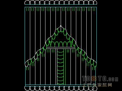 窗图块003-窗帘54个