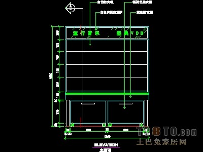 眼镜店、音像店、体育用品店实套装修施工图纸、详图1...