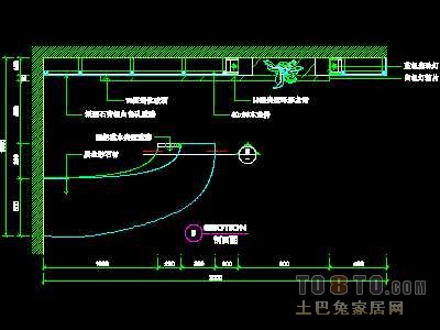 美容美发-接待台、工作台装修施工图纸、详图18套