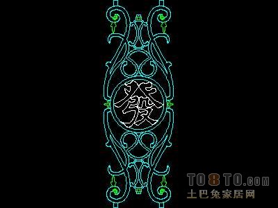 西式栏杆、现代式栏杆、铁艺栏杆图块60个