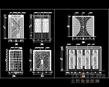 装饰门设计施工详图41个免费下载