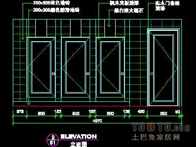 宾馆实套、公共卫生间详图详图