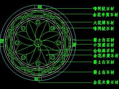 中式铺地、花街铺地、石材拼花CAD图块50--CA...