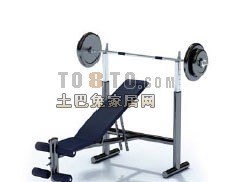 体育健身器材-亚玲-杠铃12套3d模型下载
