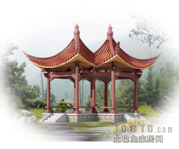 亭子景观设计3d模型下载
