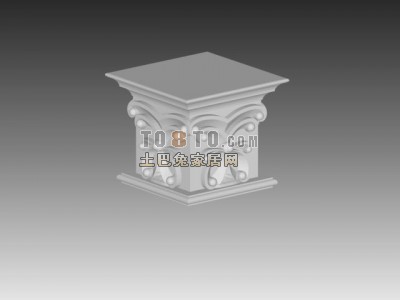 欧式构件3d模型下载