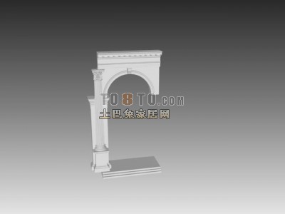 欧式构件3d模型下载