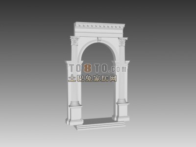 欧式构件3d模型下载