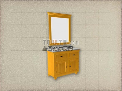 卫浴镜3d模型下载