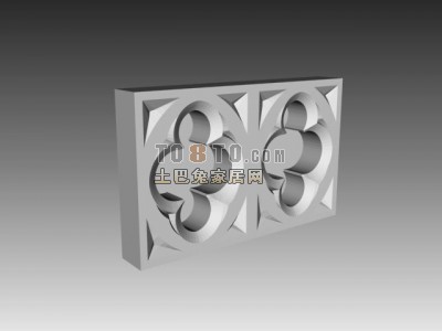 欧式构件3d模型下载