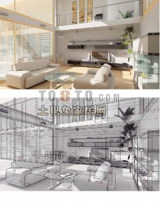 餐厅3d模型下载