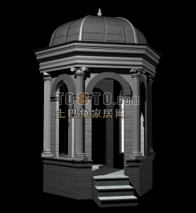 亭子景观设计3d模型下载