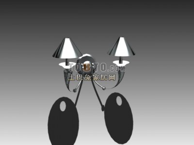 欧式壁灯3d模型下载