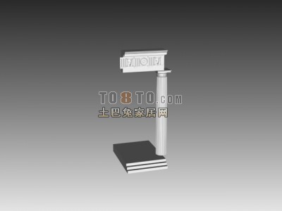 欧式构件3d模型下载