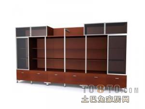 办公柜3d模型下载
