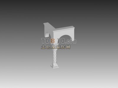 欧式构件3d模型下载