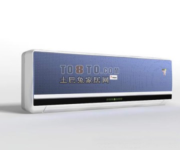 蓝色海尔空调3d模型下载