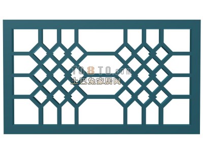 隔断3d模型下载