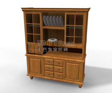 橱柜3d模型下载