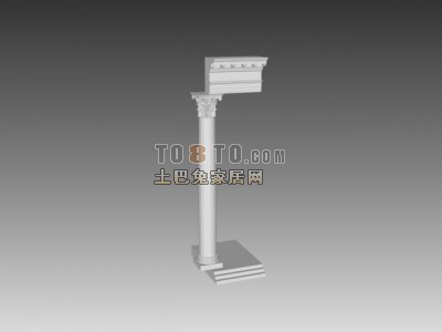 欧式构件3d模型下载